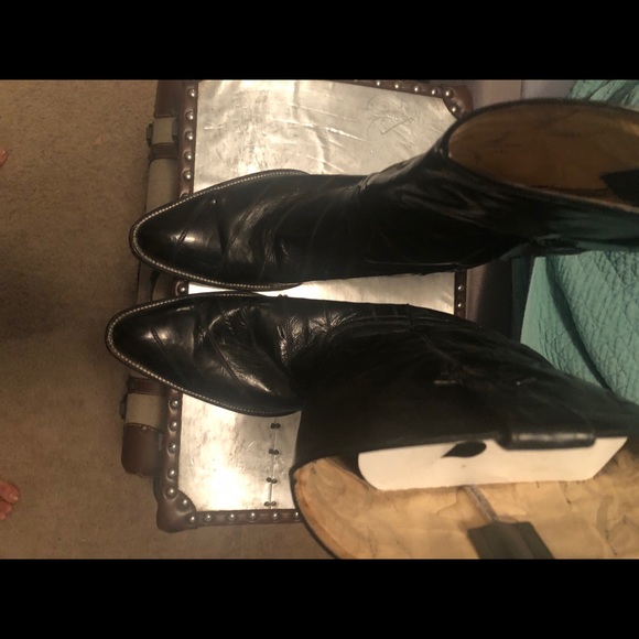 Eel skin boots size 13 EE beautiful skin. - Picture 3 of 6